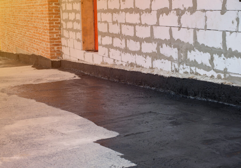Waterproofing a foundation